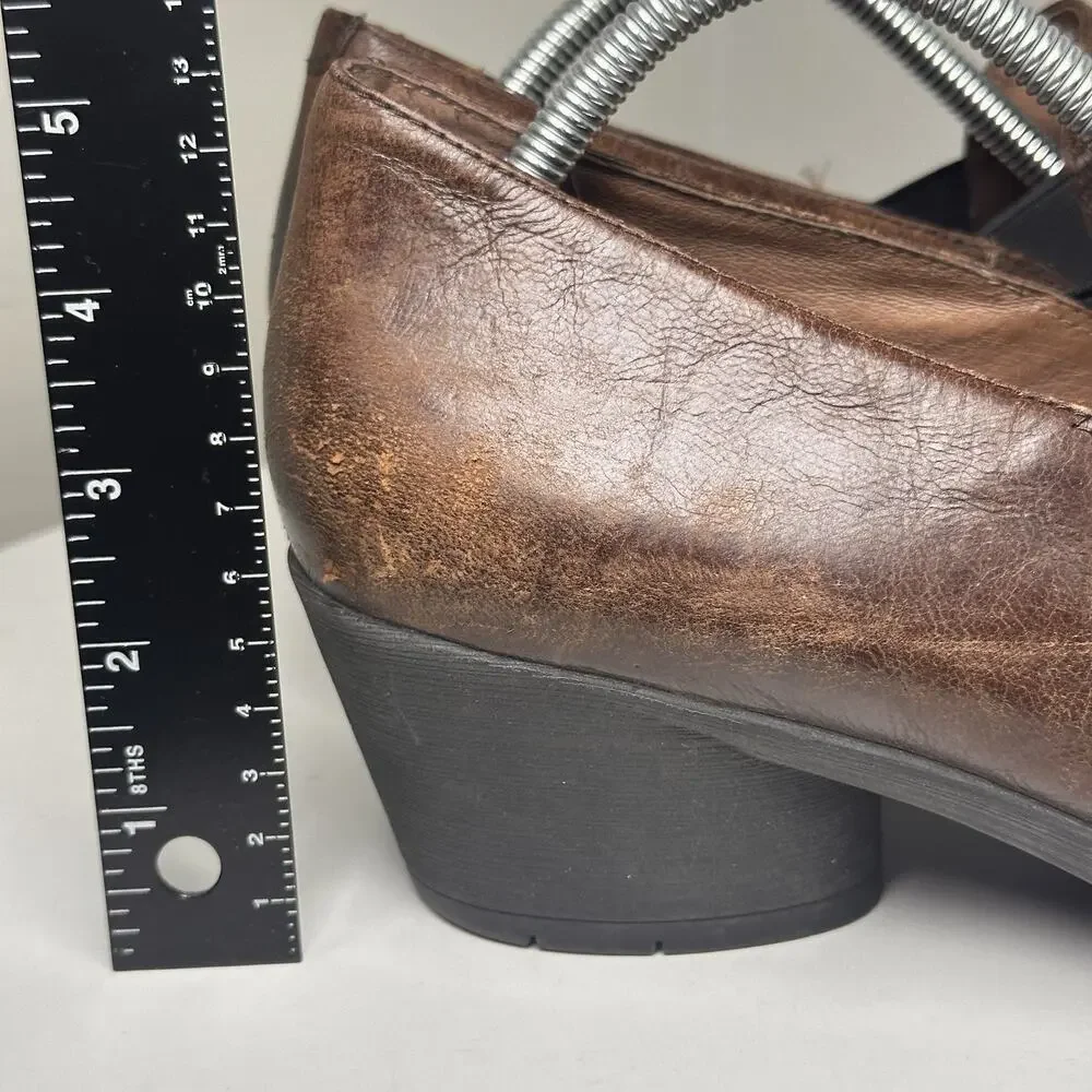 Dansko Robin Brown Leather Pumps Women Sz 42 US Sz 11 Career Minimalist Comfort - Picture 3 of 16
